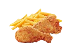 2pcs Fried Chicken With Chips 